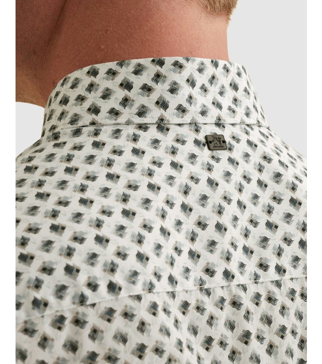 Vanguard LONG SLEEVE SHIRT Print on Poplin 7004 Cloud dancer