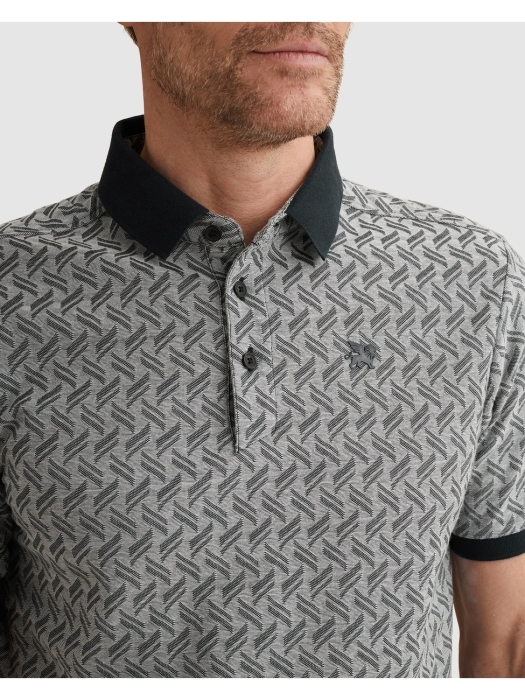 Vanguard Short sleeve polo jacquard blend 5073 Sky captain