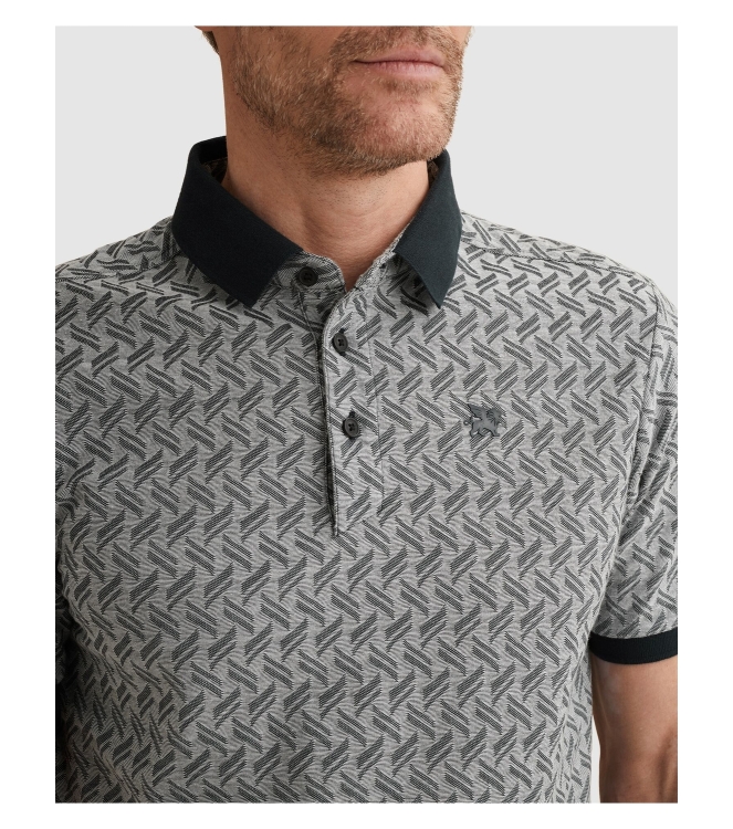 Vanguard Short sleeve polo jacquard blend 5073 Sky captain