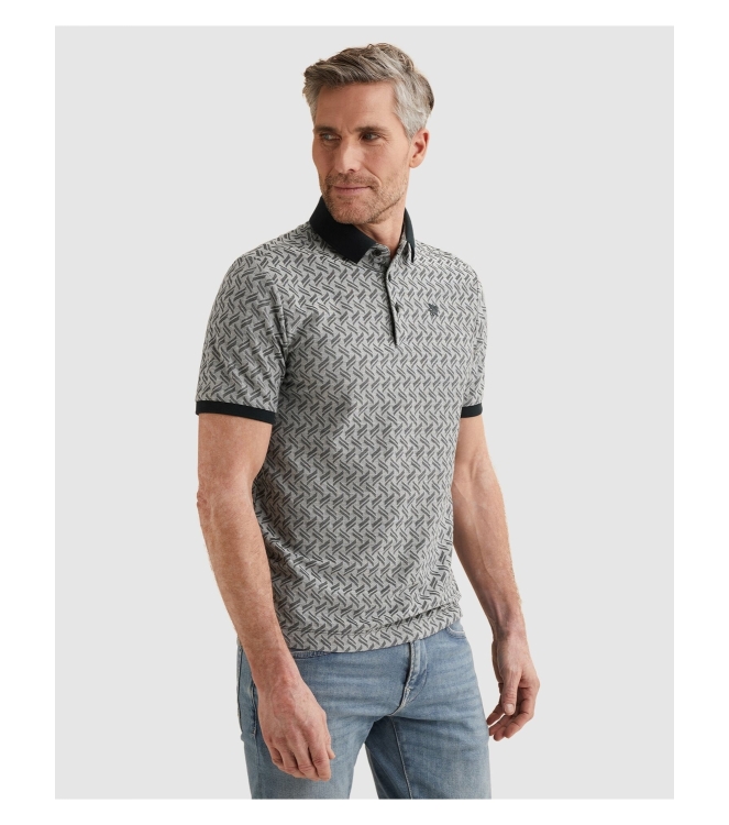 Vanguard Short sleeve polo jacquard blend 5073 Sky captain