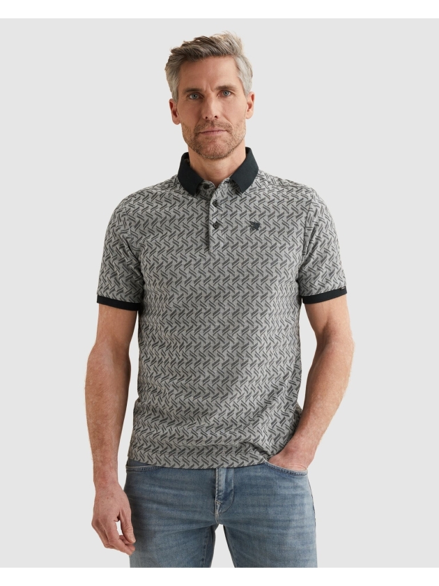 Vanguard Short sleeve polo jacquard blend 5073 Sky captain