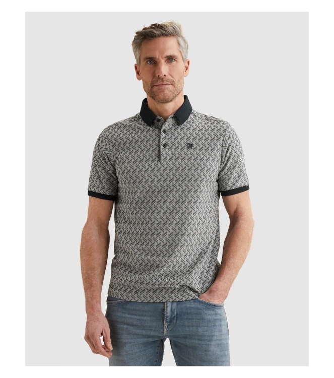 Vanguard Short sleeve polo jacquard blend 5073 Sky captain