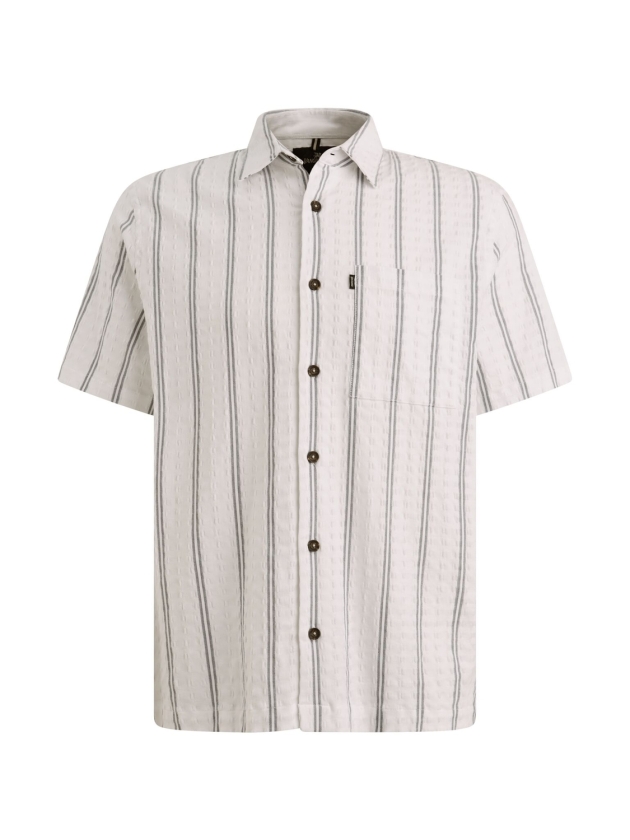 Vanguard Short Sleeve Shirt YD Dobby stripe 7003 Bright white