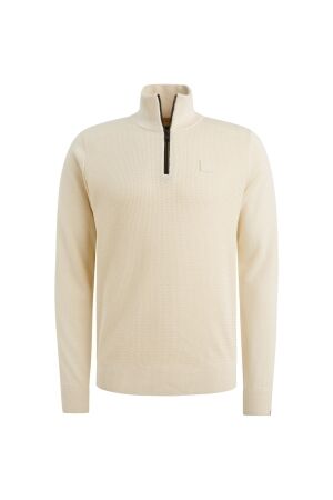 PME Legend Half zip collar cotton modal 7013 Bone white