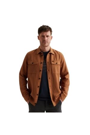 PME Legend LONG SLEEVE SHIRT Ctn/lyocell GD 8127 Glazed ginger