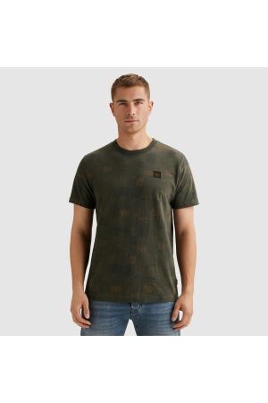 PME Legend Short sleeve r-neck aop cotton slu 8039 Beluga
