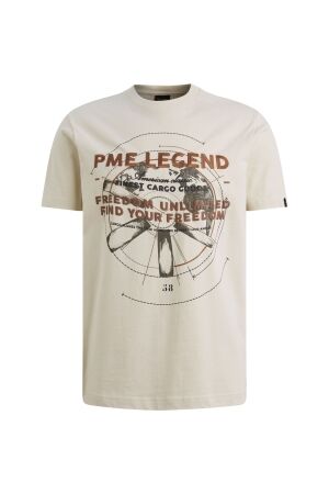 PME Legend Short sleeve r-neck heavy jersey f 7013 Bone white