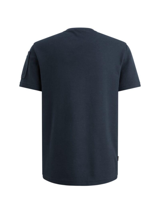 PME Legend Short sleeve r-neck structured piq 5116 Mood indigo