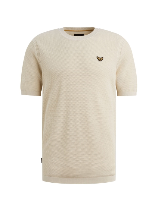 PME Legend T-shirt collar cotton modal 7013 Bone white