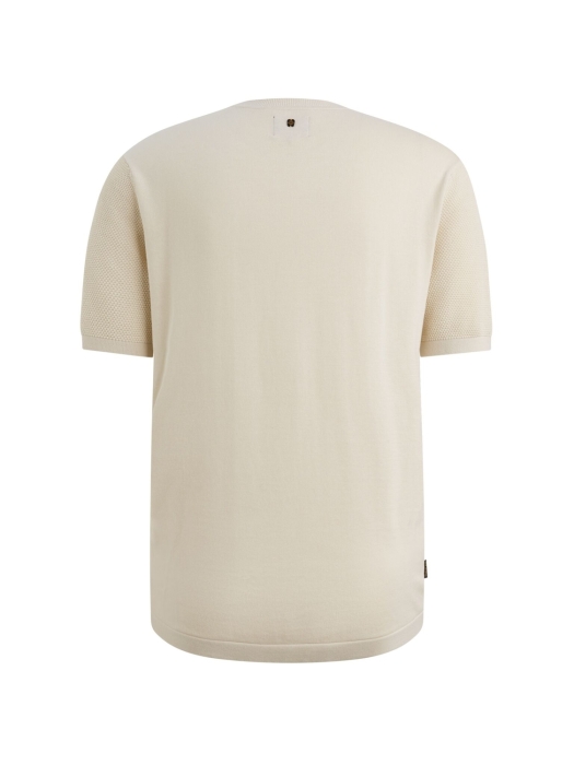 PME Legend T-shirt collar cotton modal 7013 Bone white