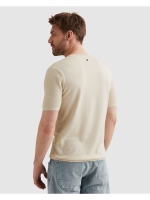 PME Legend T-shirt collar cotton modal 7013 Bone white