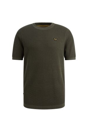 PME Legend T-shirt collar cotton modal 6415 Ivy green