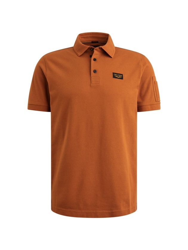 PME Legend Short sleeve polo American Classic 8127 Glazed ginger
