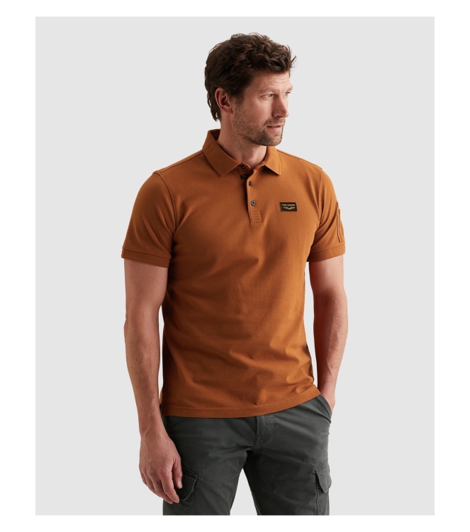 PME Legend Short sleeve polo American Classic 8127 Glazed ginger