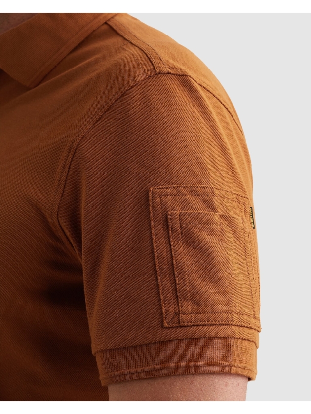 PME Legend Short sleeve polo American Classic 8127 Glazed ginger