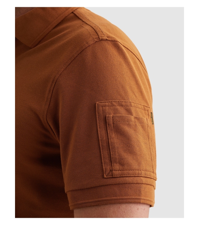 PME Legend Short sleeve polo American Classic 8127 Glazed ginger