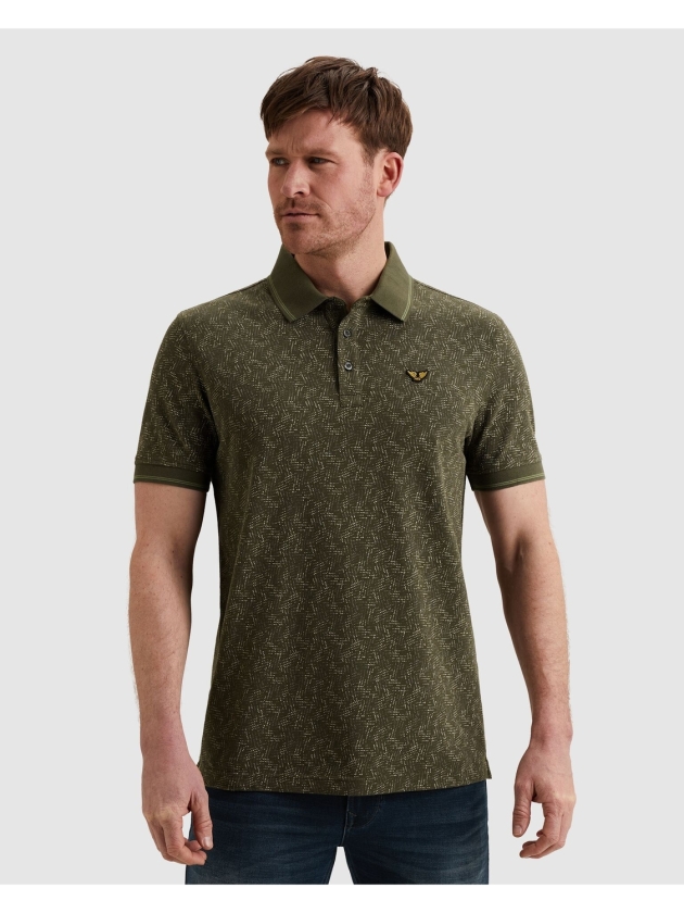 PME Legend Short sleeve polo fine pique all o 6415 Ivy green