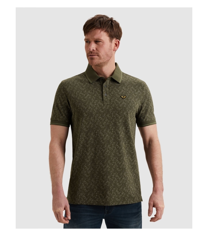 PME Legend Short sleeve polo fine pique all o 6415 Ivy green