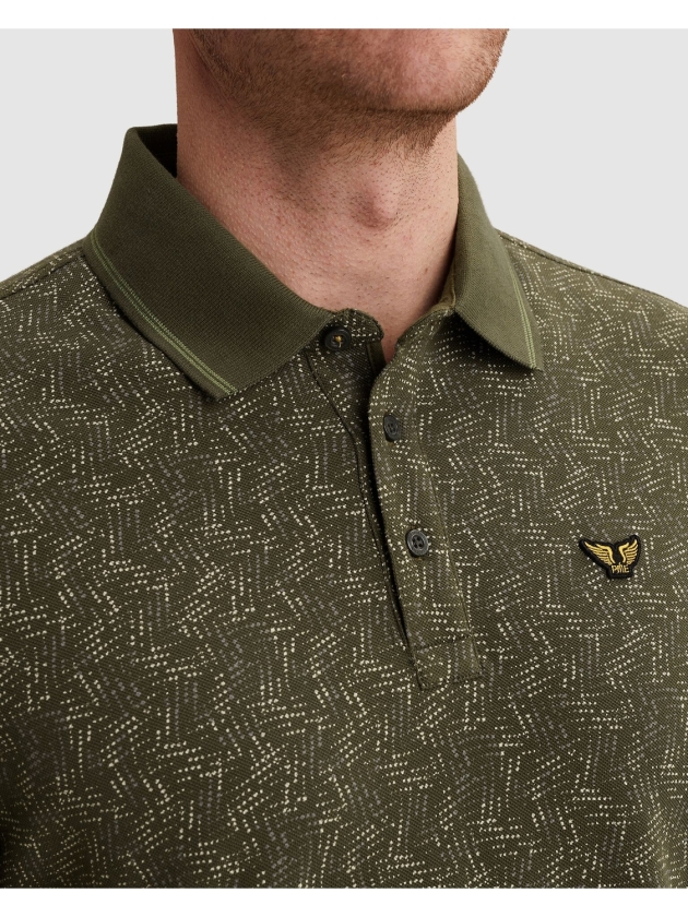 PME Legend Short sleeve polo fine pique all o 6415 Ivy green