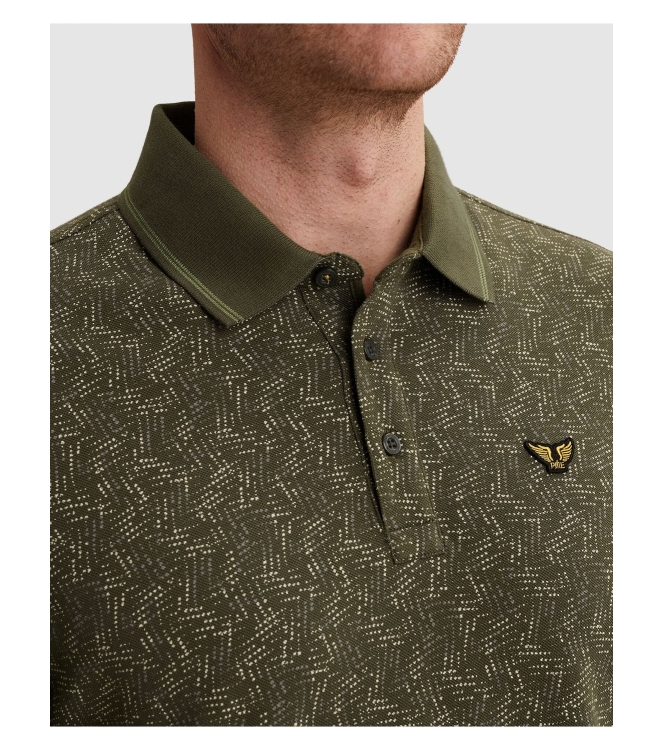 PME Legend Short sleeve polo fine pique all o 6415 Ivy green