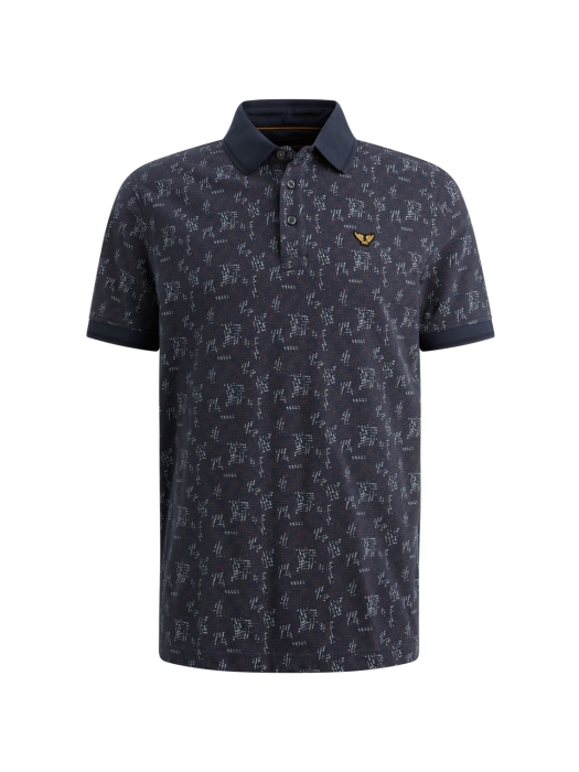 PME Legend Short sleeve polo fine pique all o 5116 Mood indigo