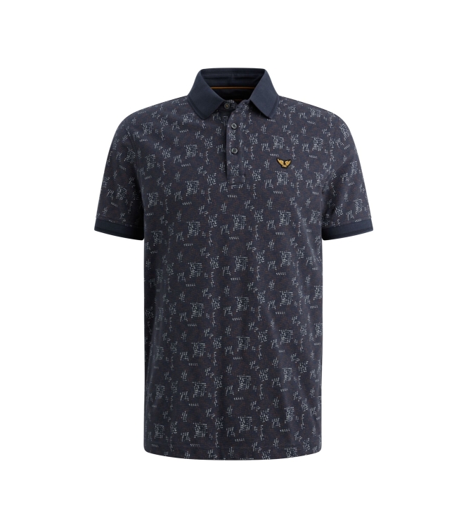 PME Legend Short sleeve polo fine pique all o 5116 Mood indigo