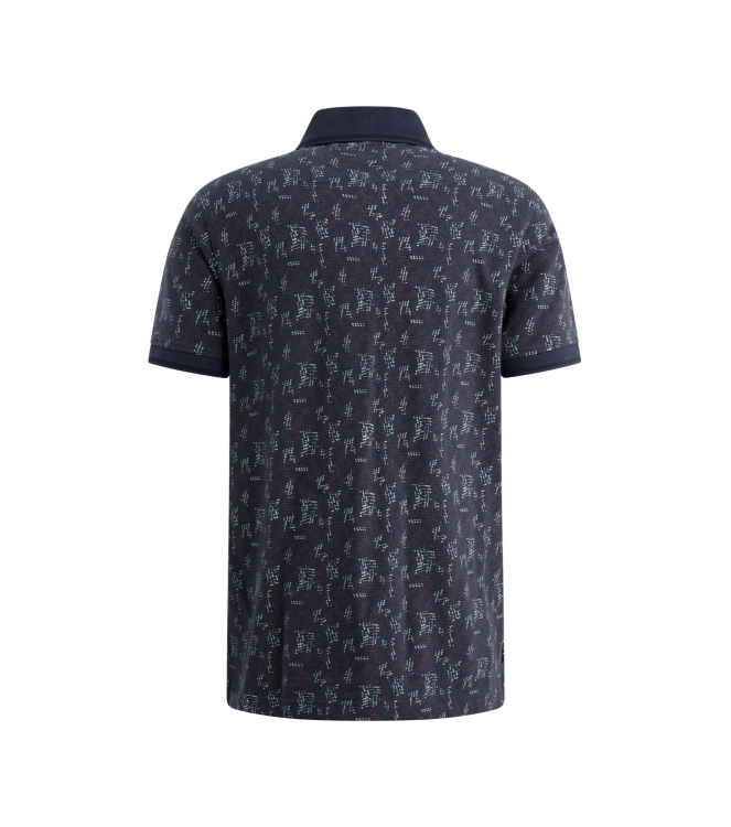 PME Legend Short sleeve polo fine pique all o 5116 Mood indigo