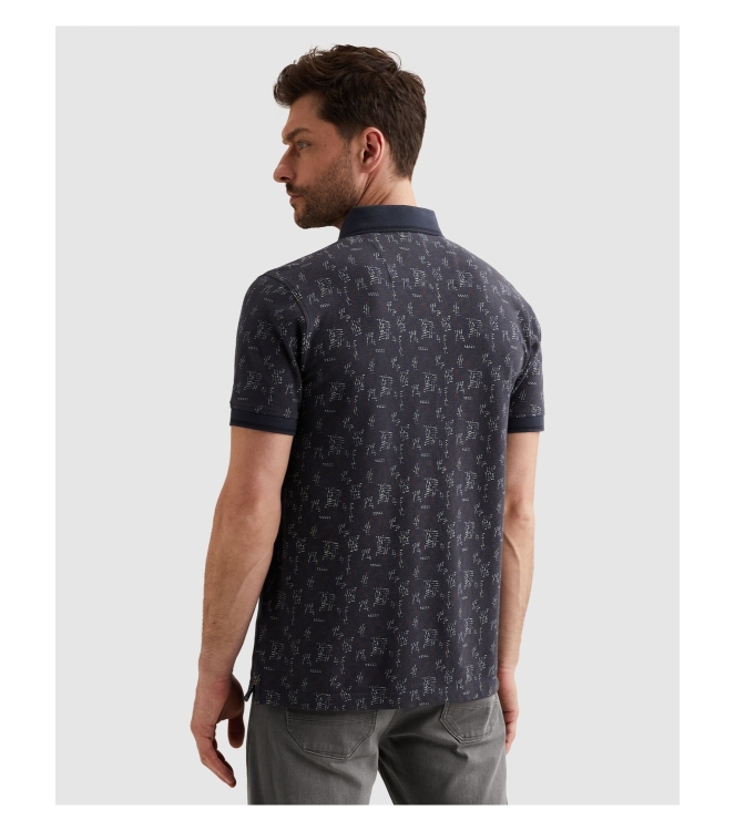 PME Legend Short sleeve polo fine pique all o 5116 Mood indigo