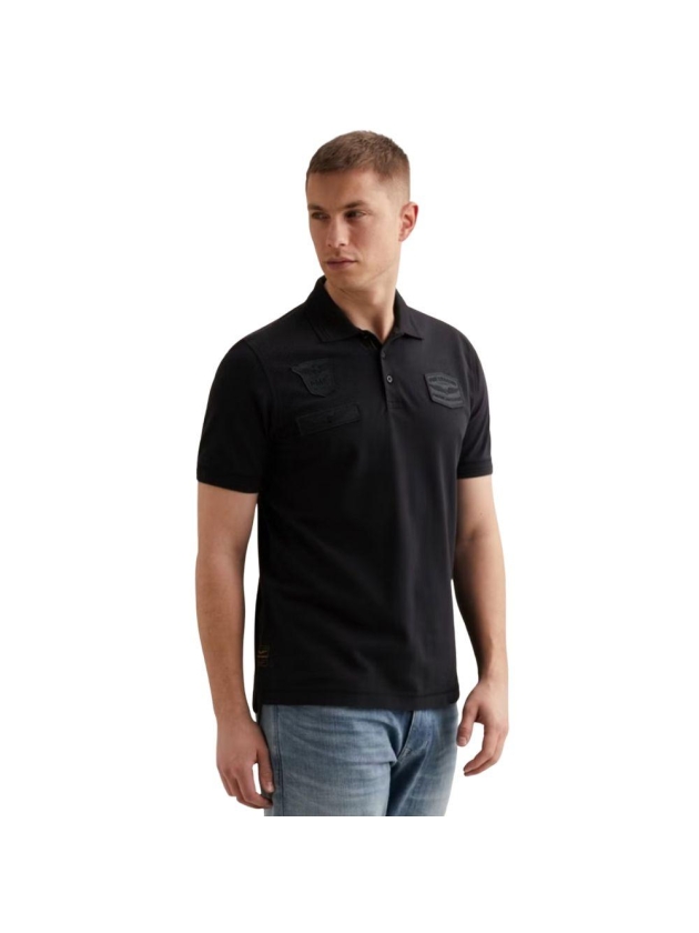 PME Legend Short sleeve polo fine pique badge 5281 Salute