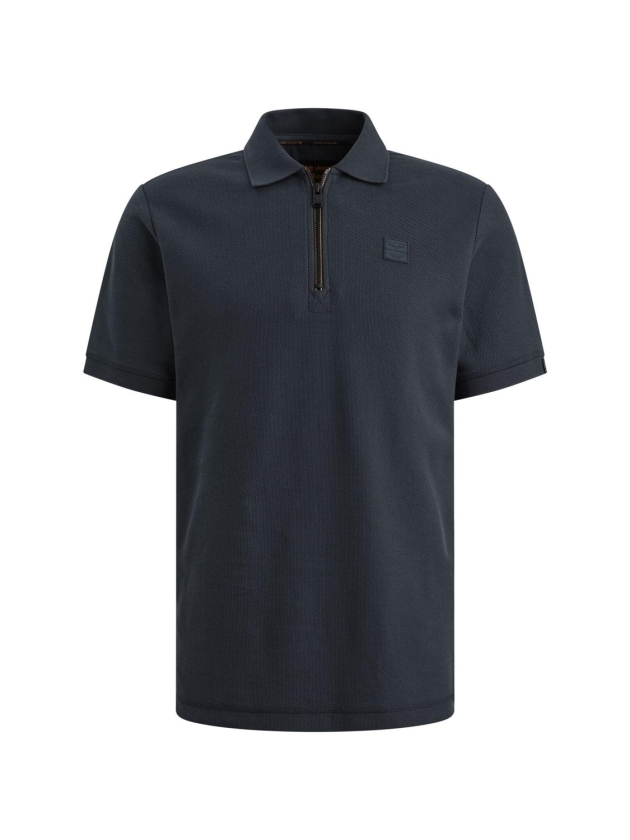 PME Legend Short sleeve polo waffle structure 5116 Mood indigo