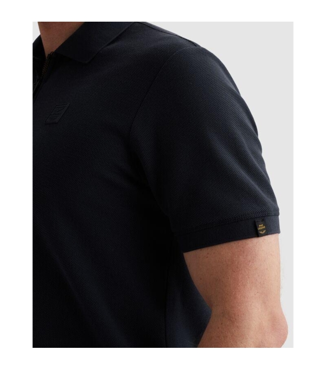 PME Legend Short sleeve polo waffle structure 5116 Mood indigo