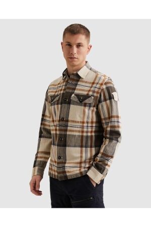 PME Legend LONG SLEEVE SHIRT Big Check inject 8127 Glazed ginger
