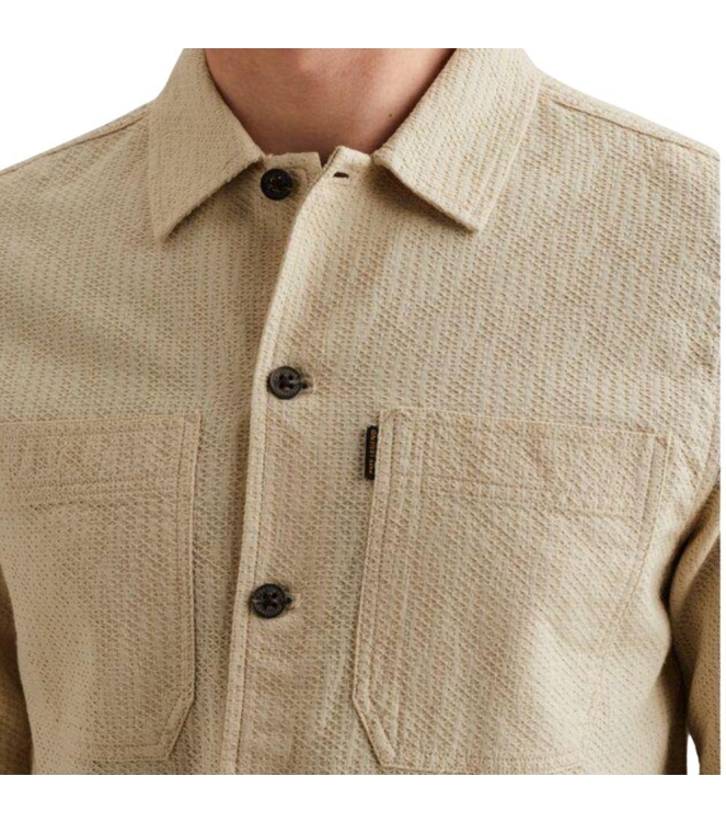 PME Legend LONG SLEEVE SHIRT Dobby Structure 7013 Bone white