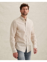 PME Legend LONG SLEEVE SHIRT Aop On Ctn Slub 7013 Bone white