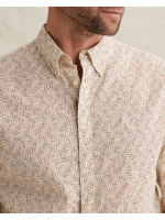 PME Legend LONG SLEEVE SHIRT Aop On Ctn Slub 7013 Bone white