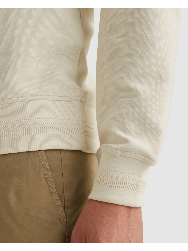 PME Legend Crewneck cotton blend sweat 7013 Bone white