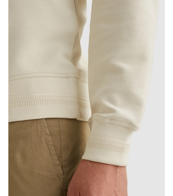 PME Legend Crewneck cotton blend sweat 7013 Bone white