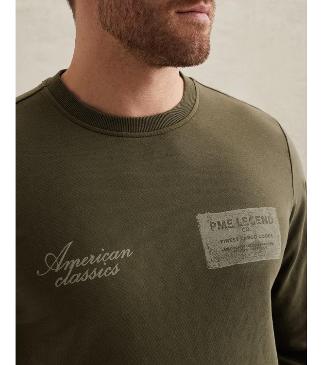 PME Legend Crewneck french terry gd 6415 Ivy green
