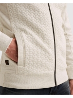PME Legend Zip jacket jacquard interlock fren 910 Bone white melee