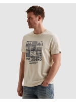 PME Legend Short sleeve r-neck single jersey 7013 Bone white