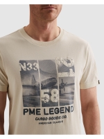 PME Legend Short sleeve r-neck single jersey 7013 Bone white