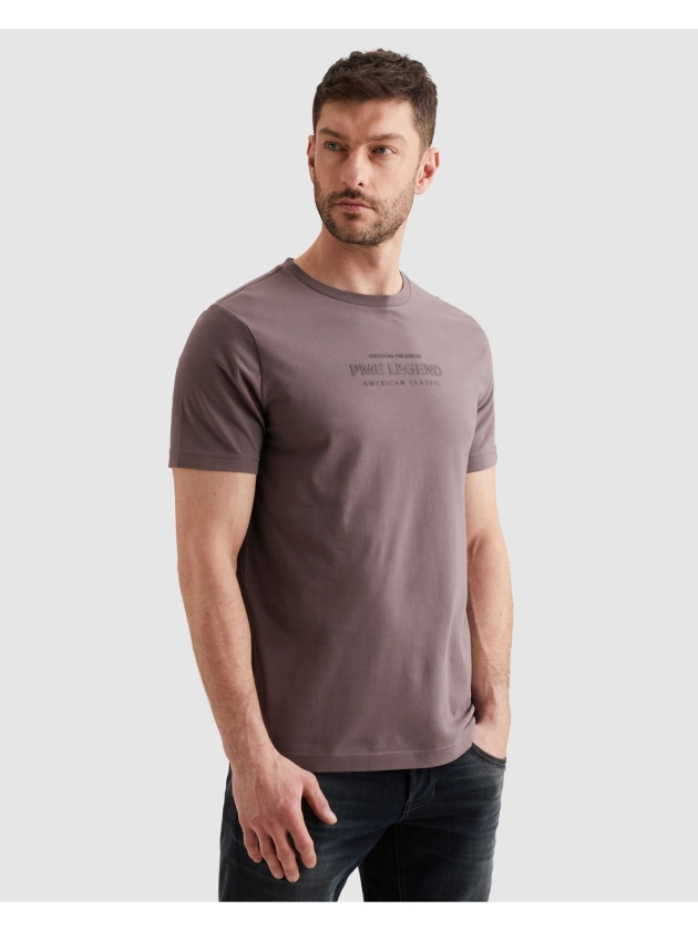 PME Legend Short sleeve r-neck hd cotton elas 4323 Moonscape