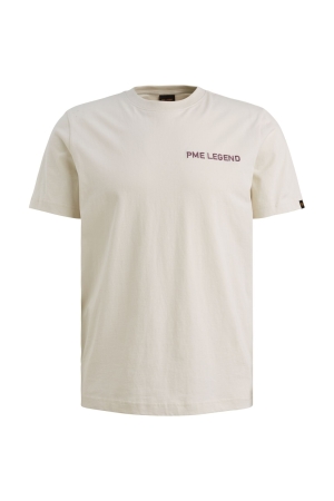 PME Legend Short sleeve r-neck single jersey 7013 Bone white