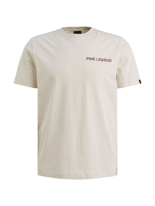 PME Legend Short sleeve r-neck single jersey 7013 Bone white