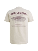 PME Legend Short sleeve r-neck single jersey 7013 Bone white