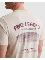 PME Legend Short sleeve r-neck single jersey 7013 Bone white