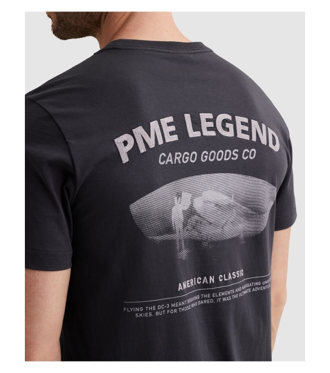 PME Legend Short sleeve r-neck single jersey 5278 Graphite