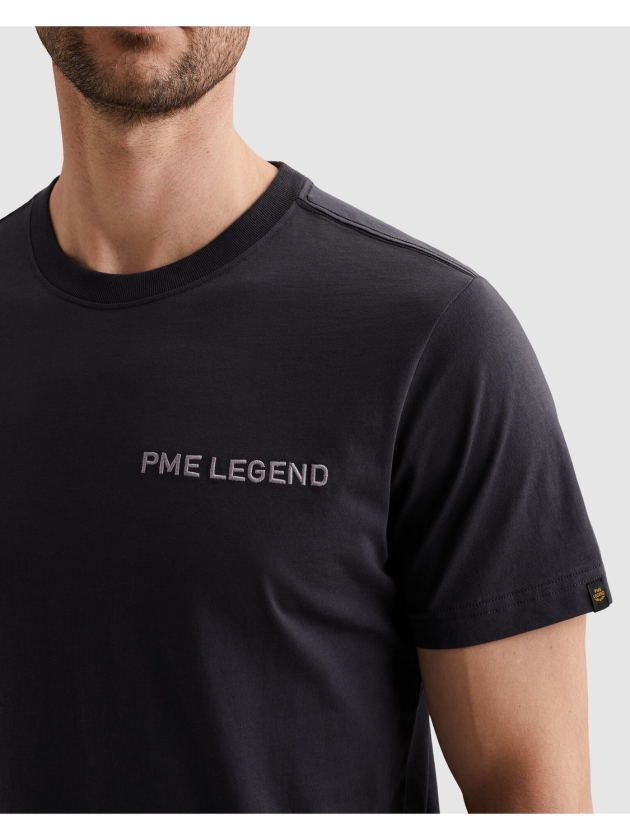 PME Legend Short sleeve r-neck single jersey 5278 Graphite