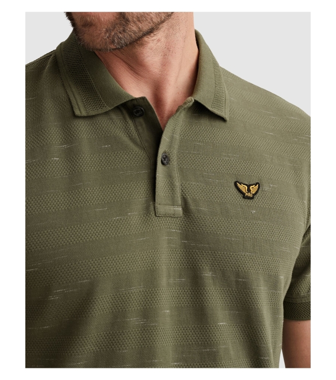 PME Legend Short sleeve polo injected popcorn 6150 Thyme