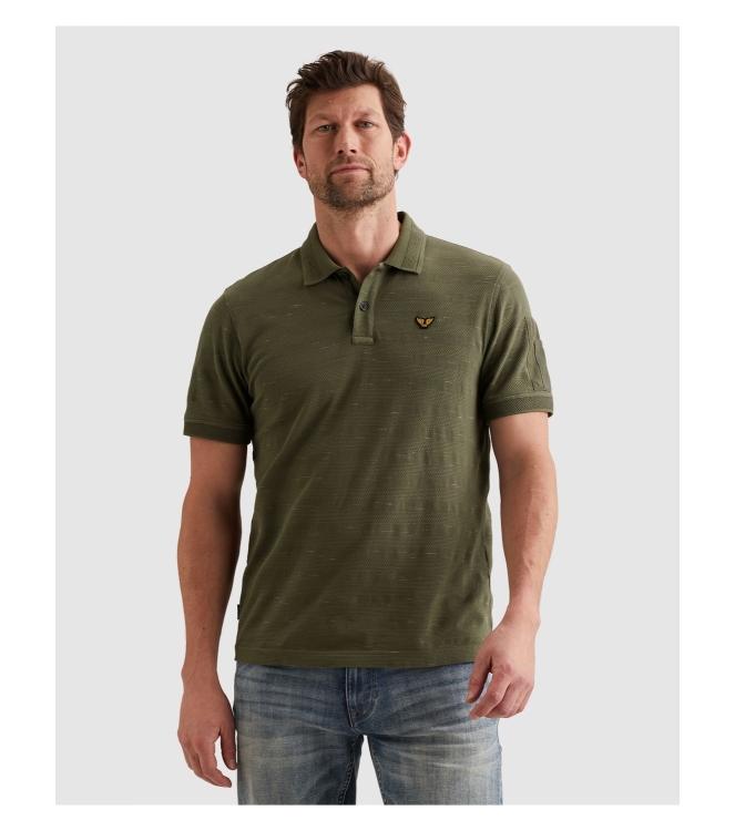PME Legend Short sleeve polo injected popcorn 6150 Thyme